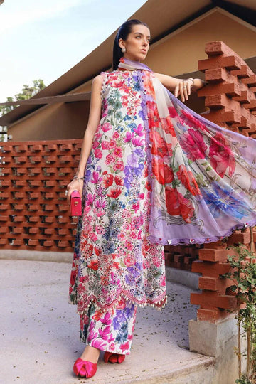 MARIA B | UNSTITCHED 3-PIECE SUIT | EMBROIDERED LAWN